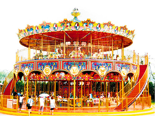 Double Decker Carousel | Double Decker Merry Go Round Manufacturer